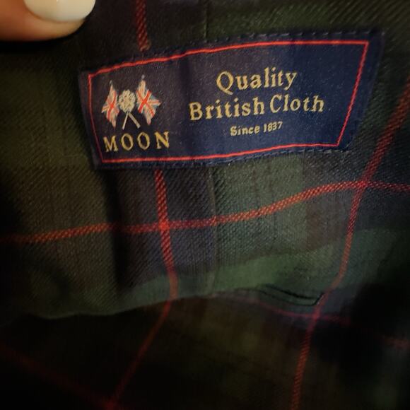 J.Crew 38 Ludlow Suit Jacket Men Well Tartan English Wool-Cotton Twill Moon Slim - Picture 8 of 13